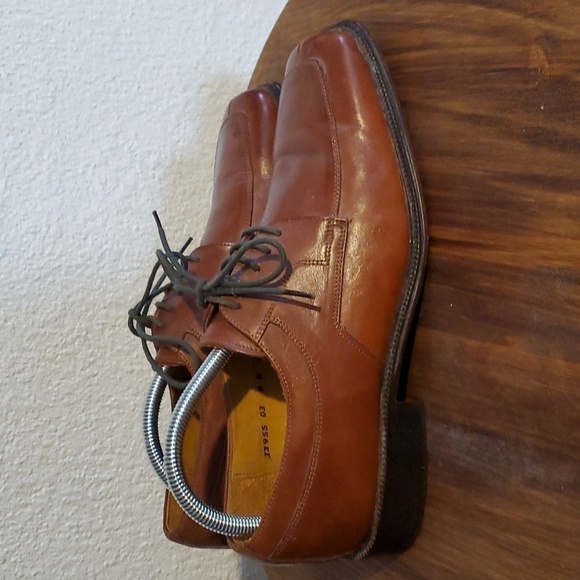 Stacy Adams- Mens Vintage Leather Square Toe Oxfords Business Casual Sz.9 main image 8